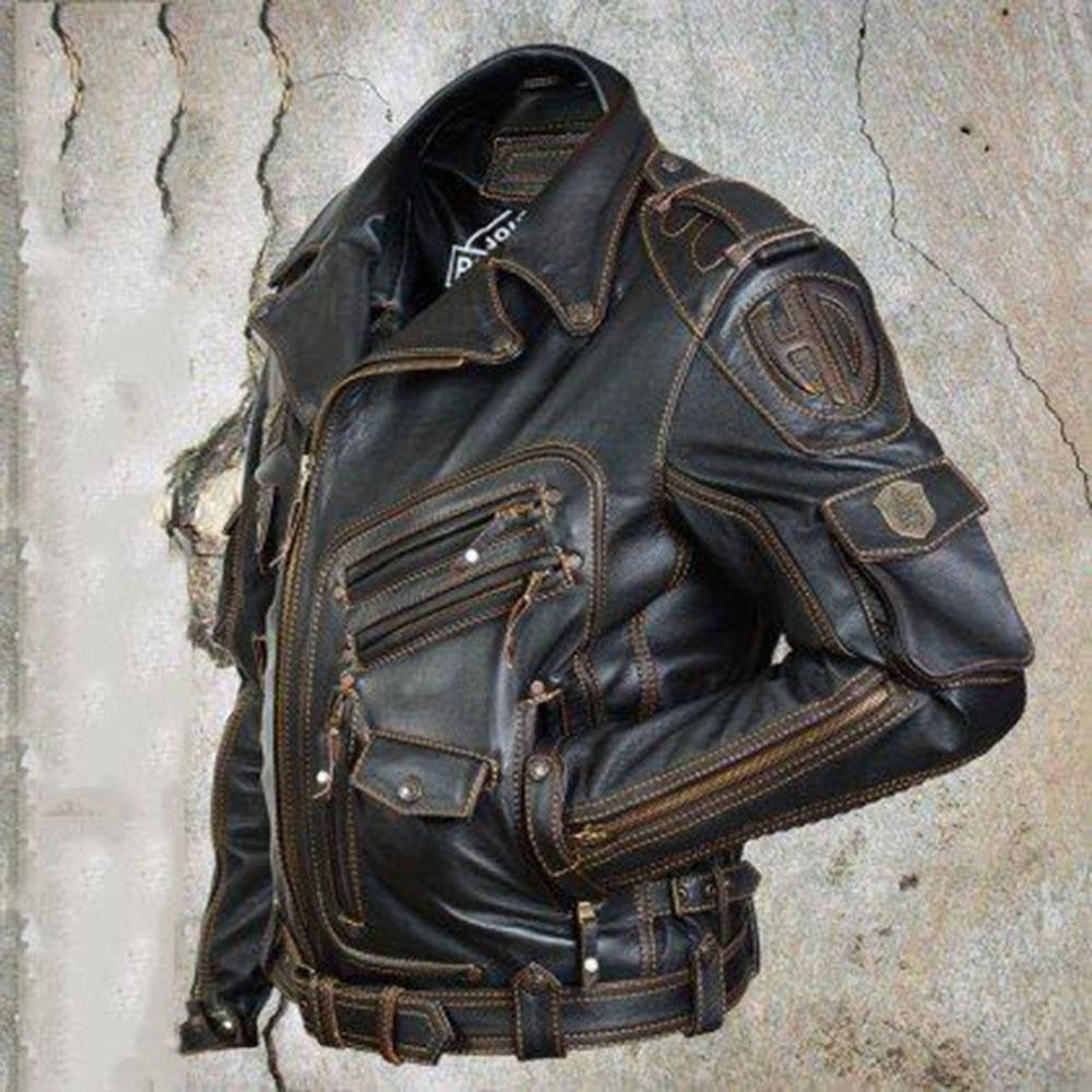 Manteau fourrure poches homme personnalité