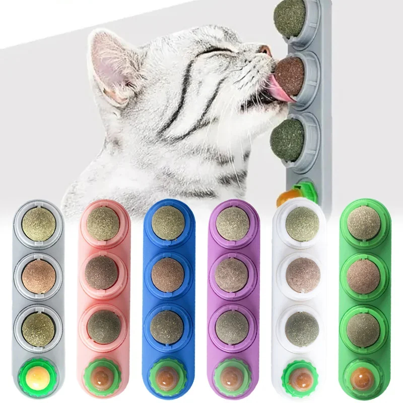 Jouet boule herbe chat 4-en-1 - Nettoyage dents