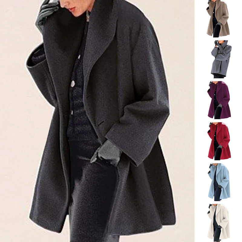 Chandail femme col rond ample couleur automne hiver