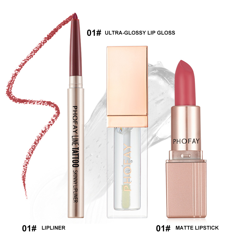 PHOFAY Gloss à lèvres ultra-brillant mat
