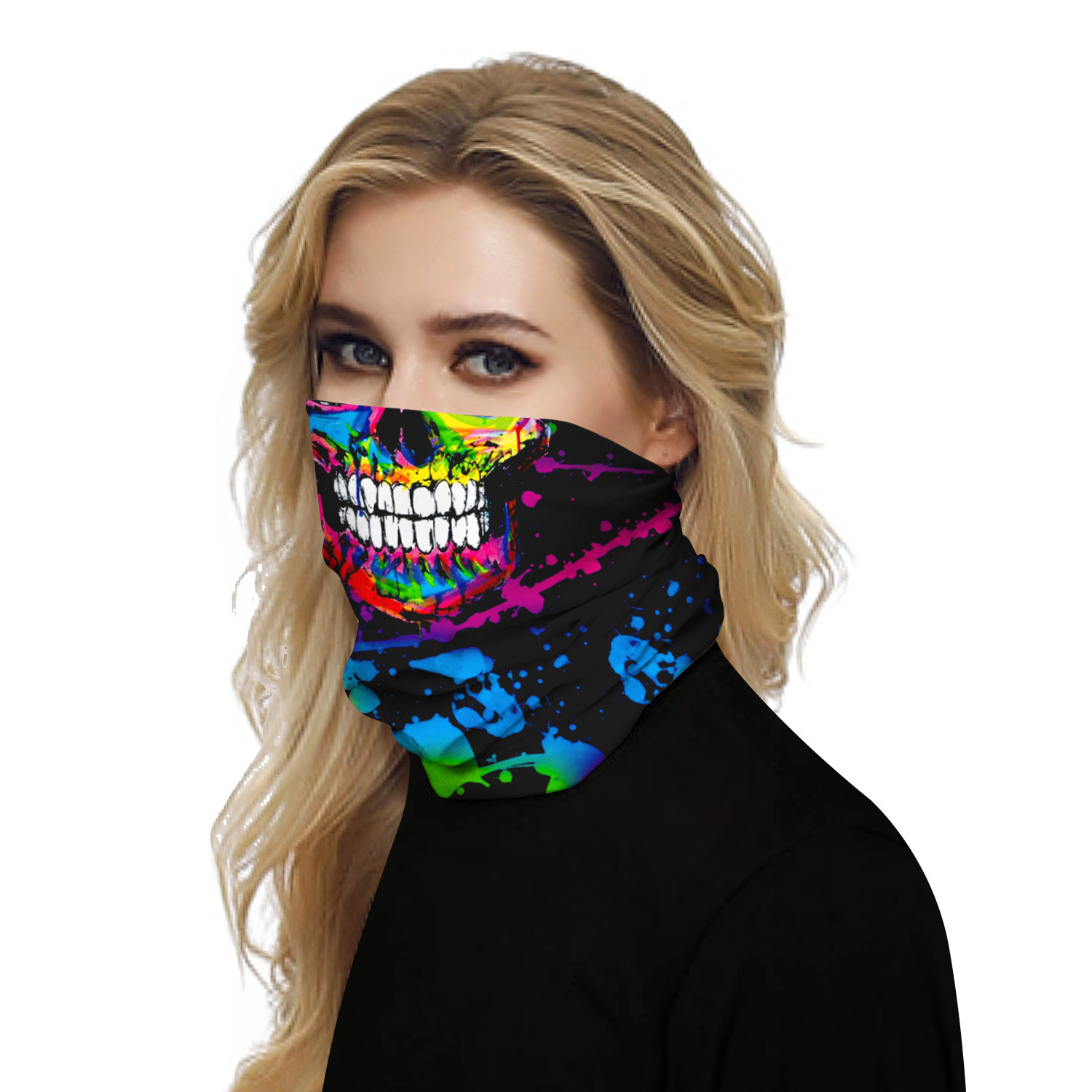 Masque sport crâne numérique hommes femmes extérieur