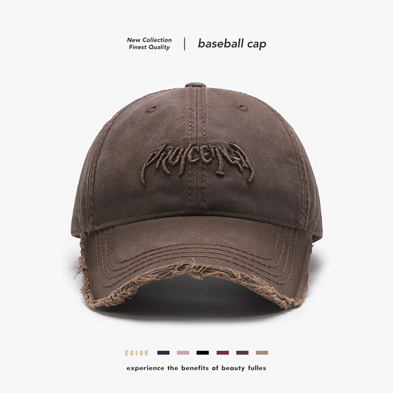 Casquette baseball homme broderie relief