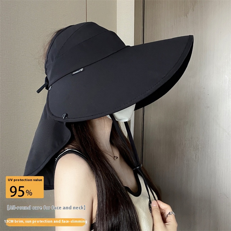 Chapeau soleil femme protection UV grand bord visage