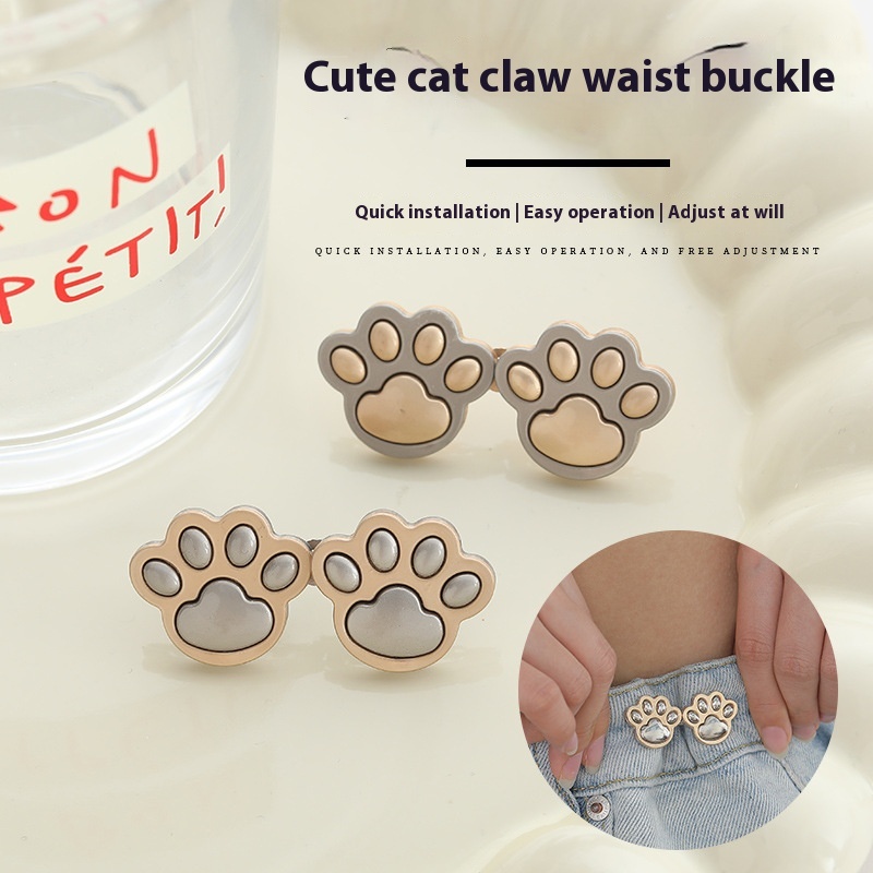 Ceinture griffe chat mignonnes boucles détachables réglable
