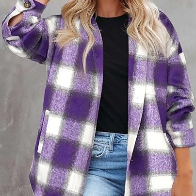 Chemise ample à col, longueur mi-longue, manches longues