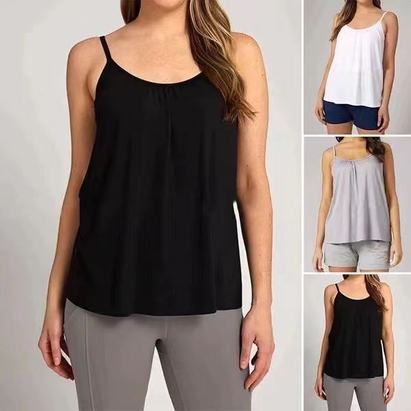 Camisole yoga sport avec coussinets poitrine