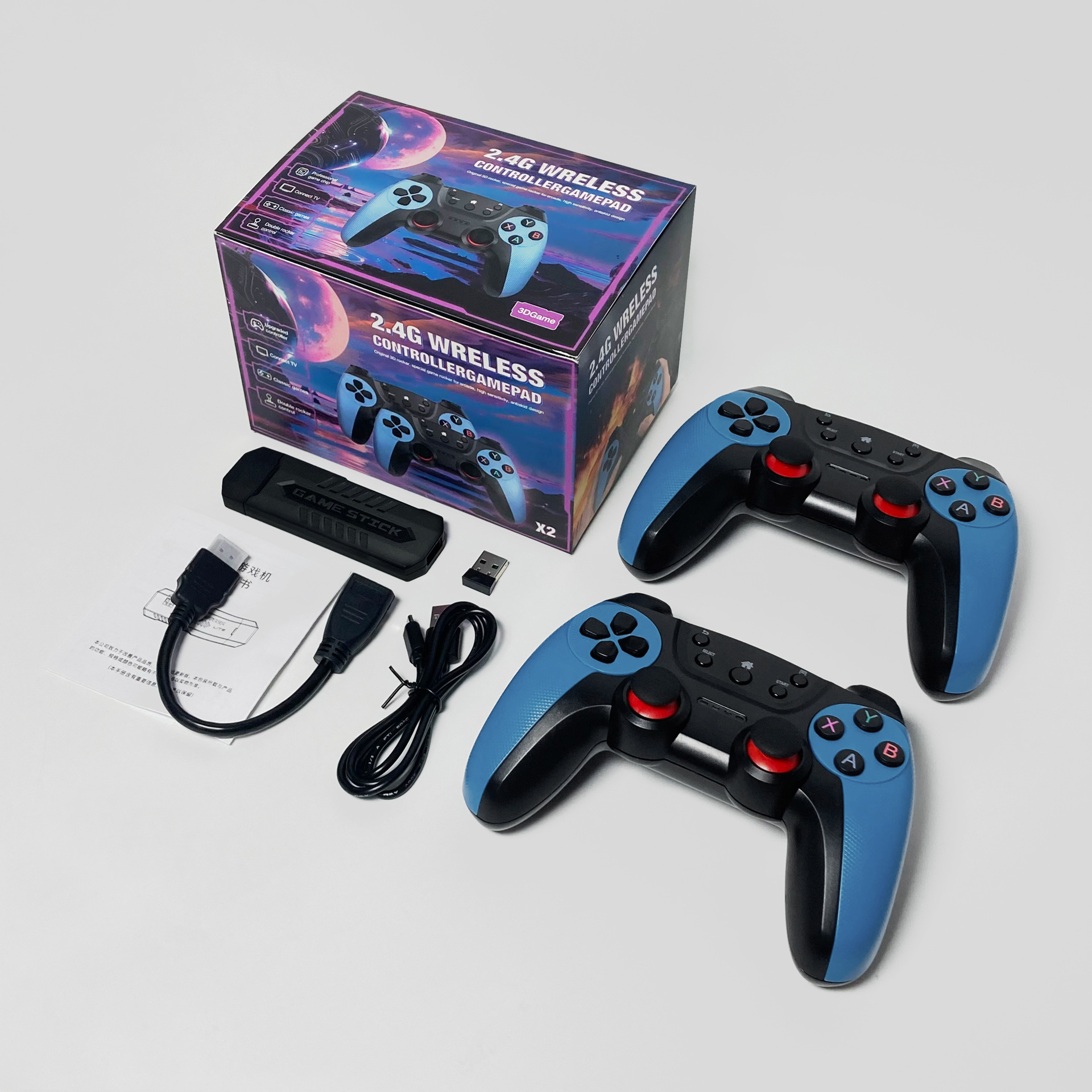 Console X2 Blue 4K double connexion sans fil