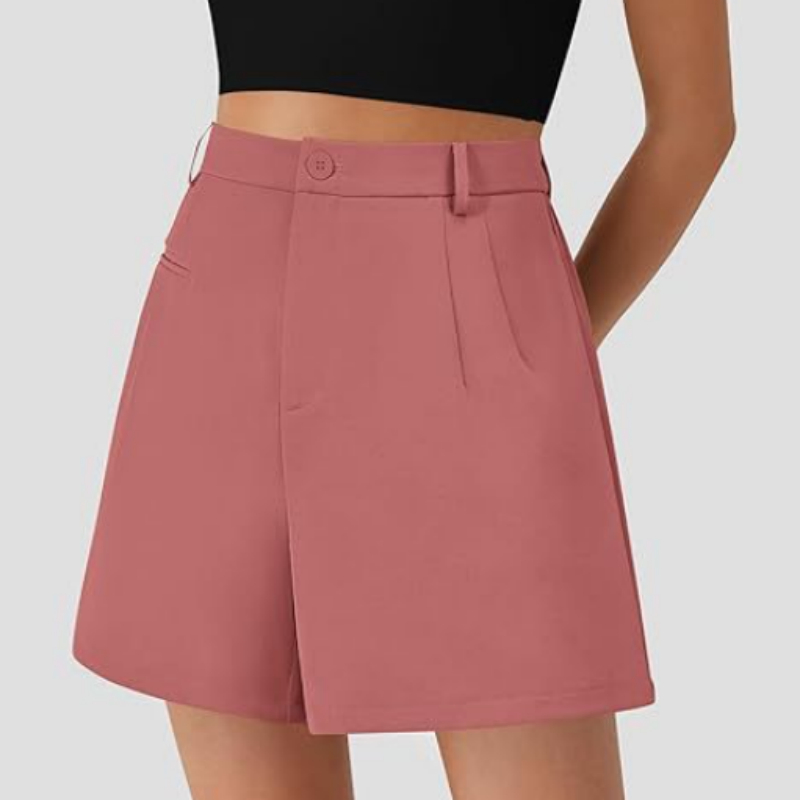 Short décontracté taille élastique jambes larges
