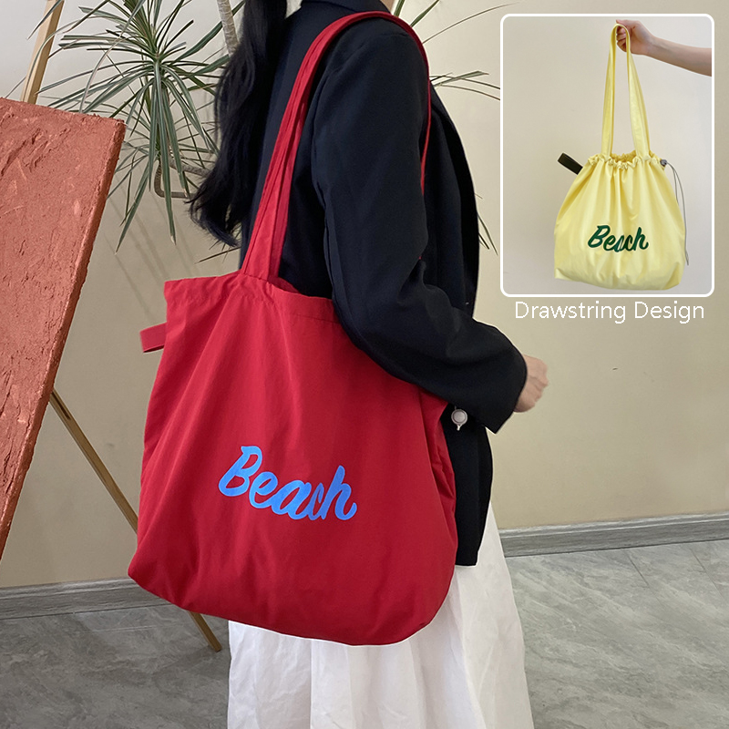 Sac toile grande capacité femme, bandoulière