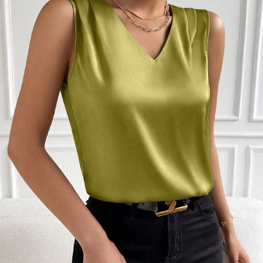 Chemise satin personnalisée pour femmes