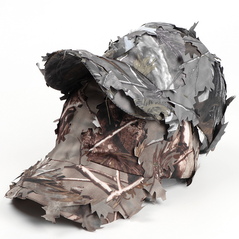 Casquette baseball camouflage bionique feuilles