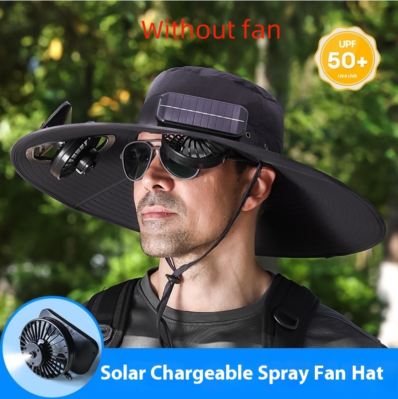 Chapeau soleil homme large bord protection UV