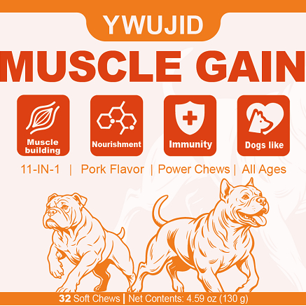 Tablettes molles augmentant musculature pour animaux