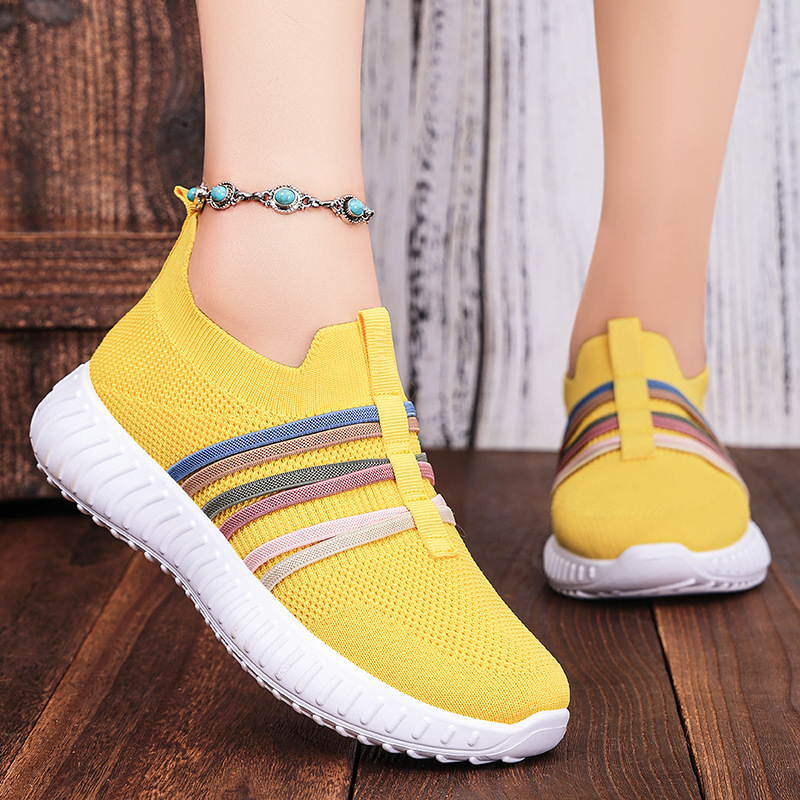 Chaussures femme mesh respirantes semelle souple confort