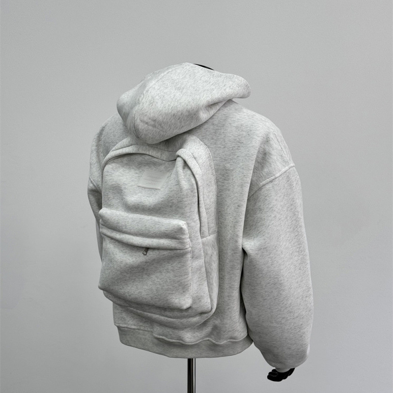 Manteau fleur gris design sac homme