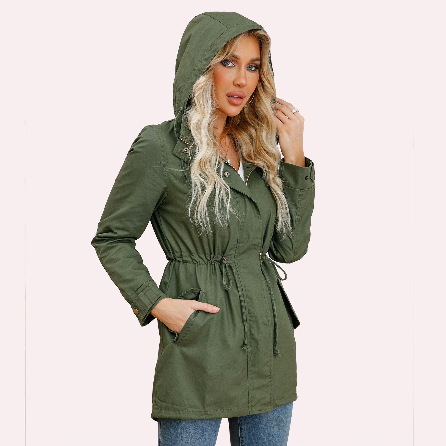 Anorak coton femme printemps automne nouvelle