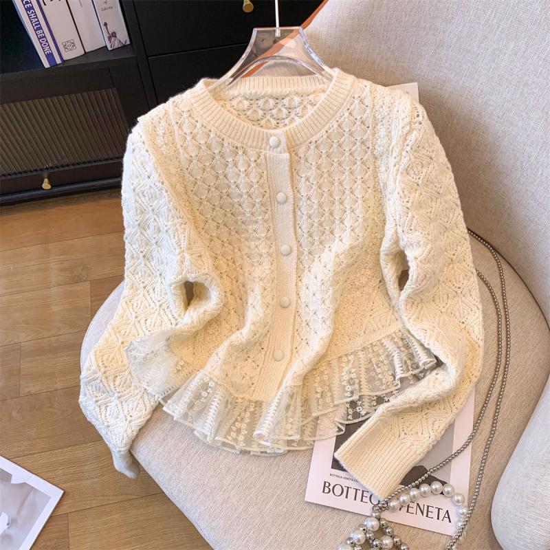 Cardigan tricot style western femme