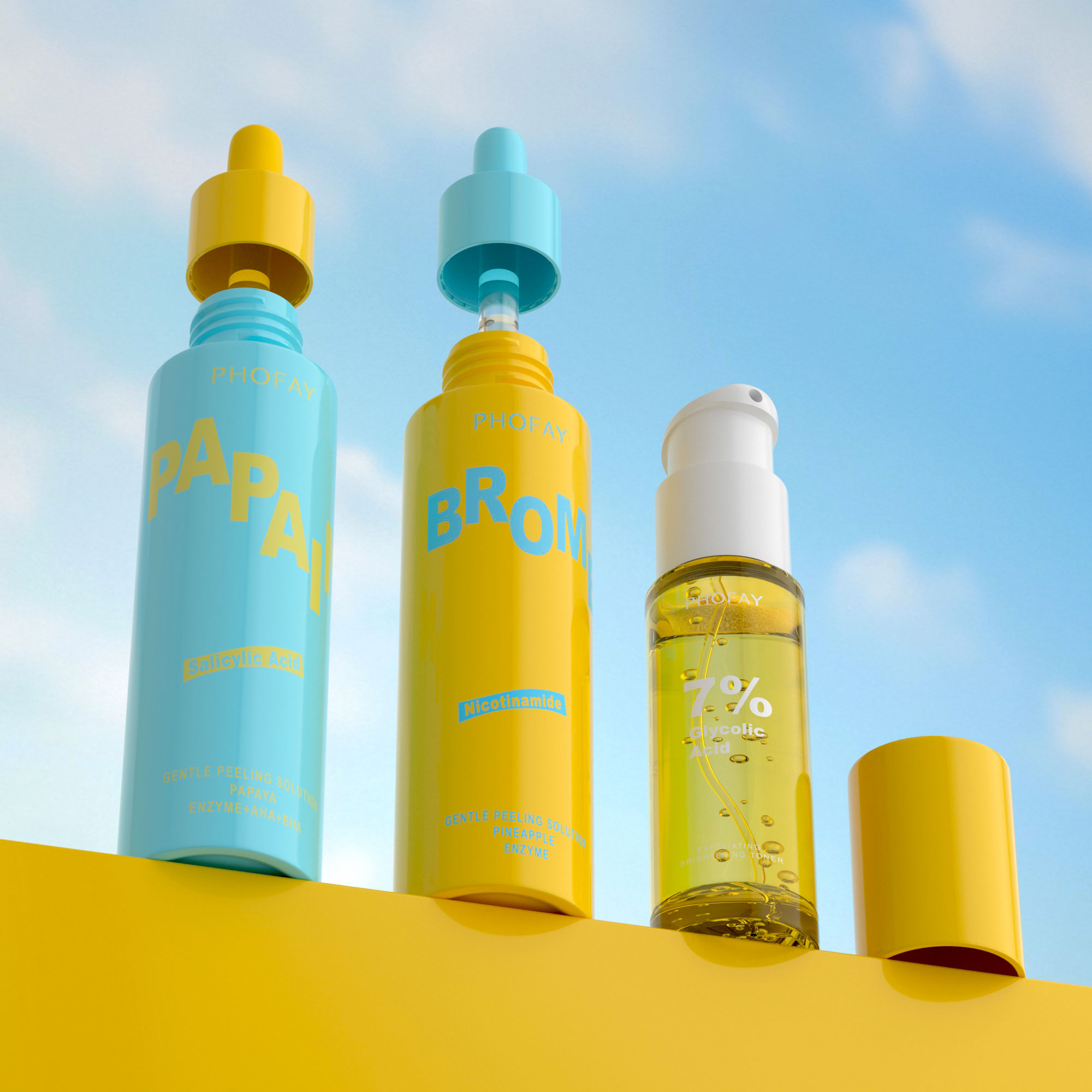 PHOFAY Toner AHA Acide glycolique exfoliant