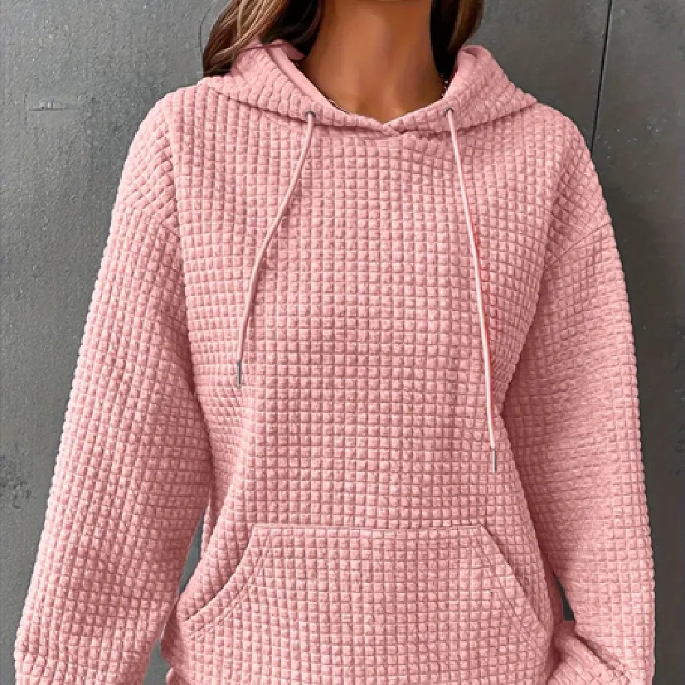 Chandail molletonné femme couleur unie tendance