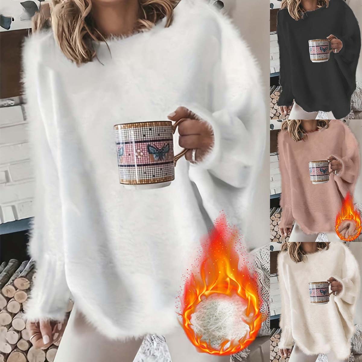 Chandail ample manches chauve-souris femme