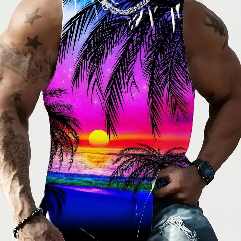 Gilet imprimé intégral matière polyester