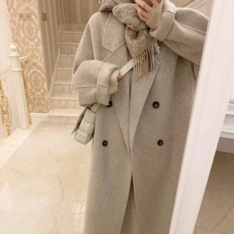 Petit manteau laine femme épais coton