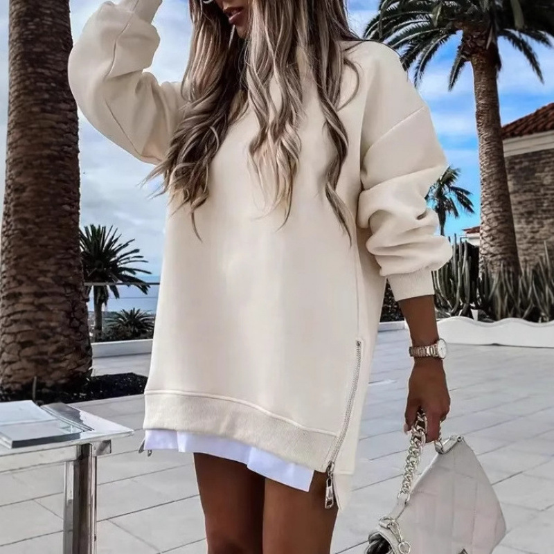Chandail à fermeture latérale automne-hiver pour femmes