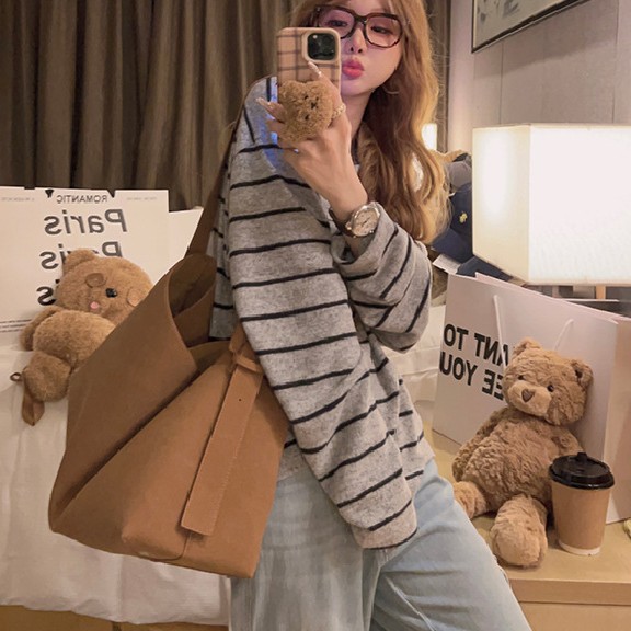 Chandail base brossé style paresseux automne-hiver