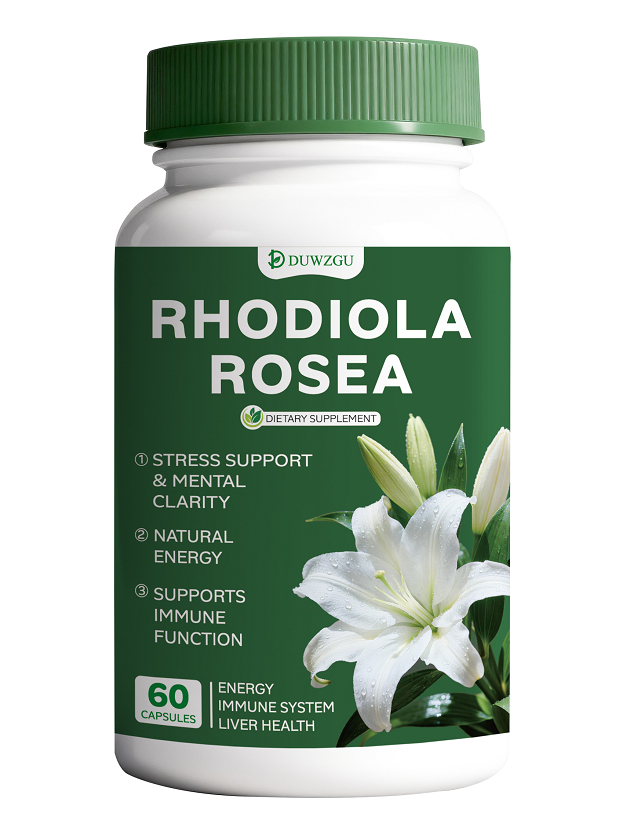 Capsules Rhodiola Rosea soutien stress et clarté mentale 60