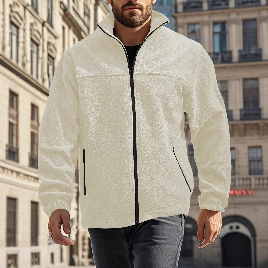 Veste polaire zippée homme extérieur
