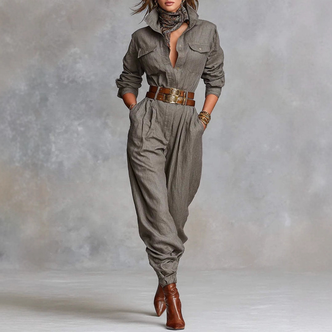 Combinaison revers manches longues femme nouvelle