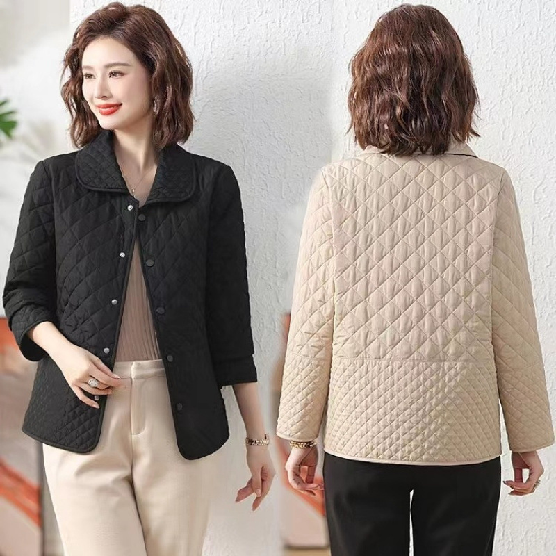 Manteau court mom hiver loose léger femme