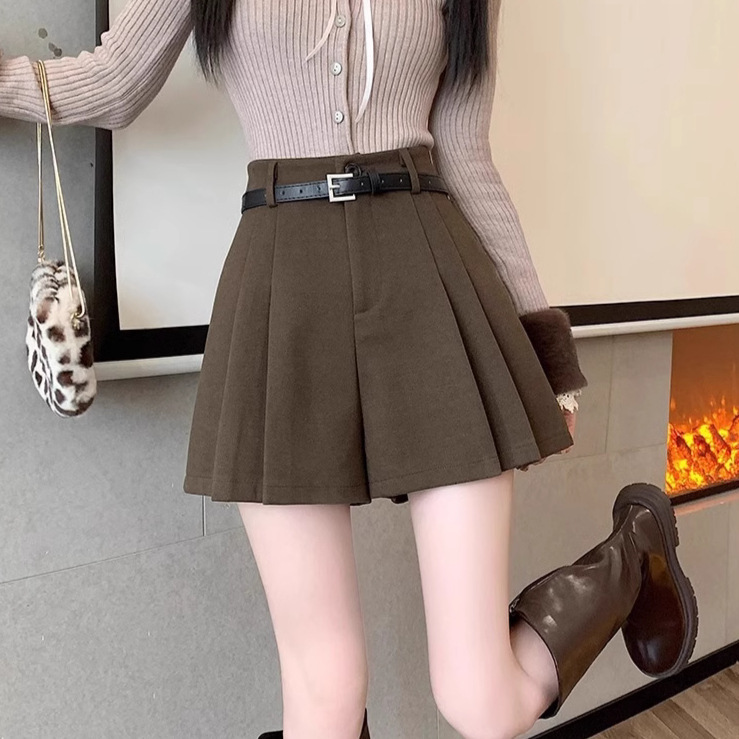 Pantalon laine taille haute femme