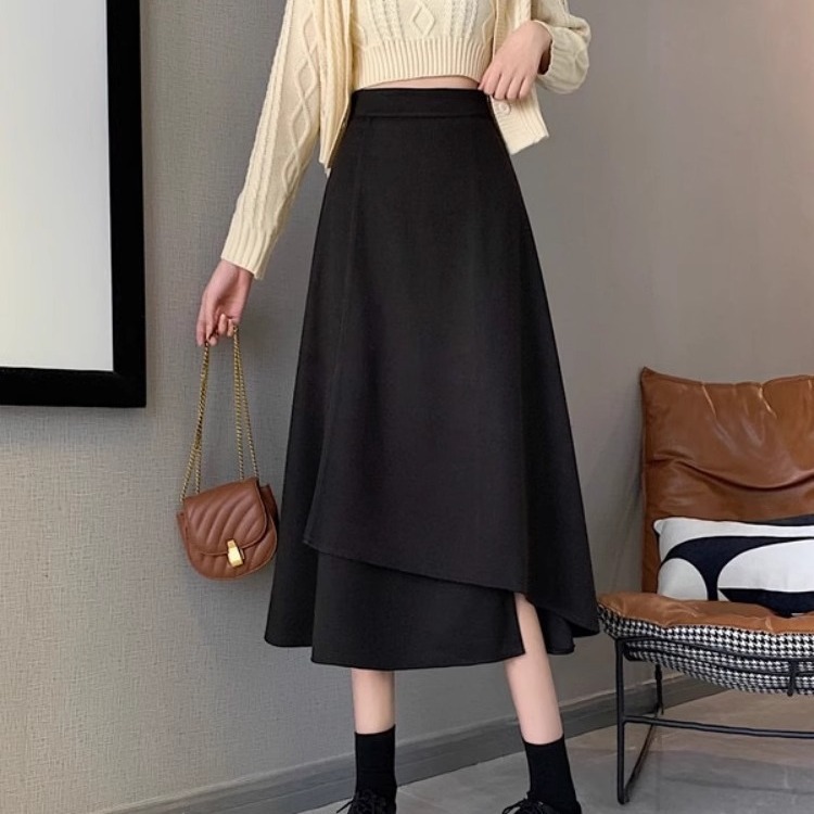 Jupe Asymétrique Taille Haute Femme Affinante