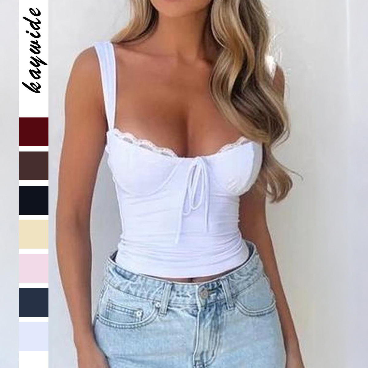 Camisole en dentelle style européen et américain vêtements femme