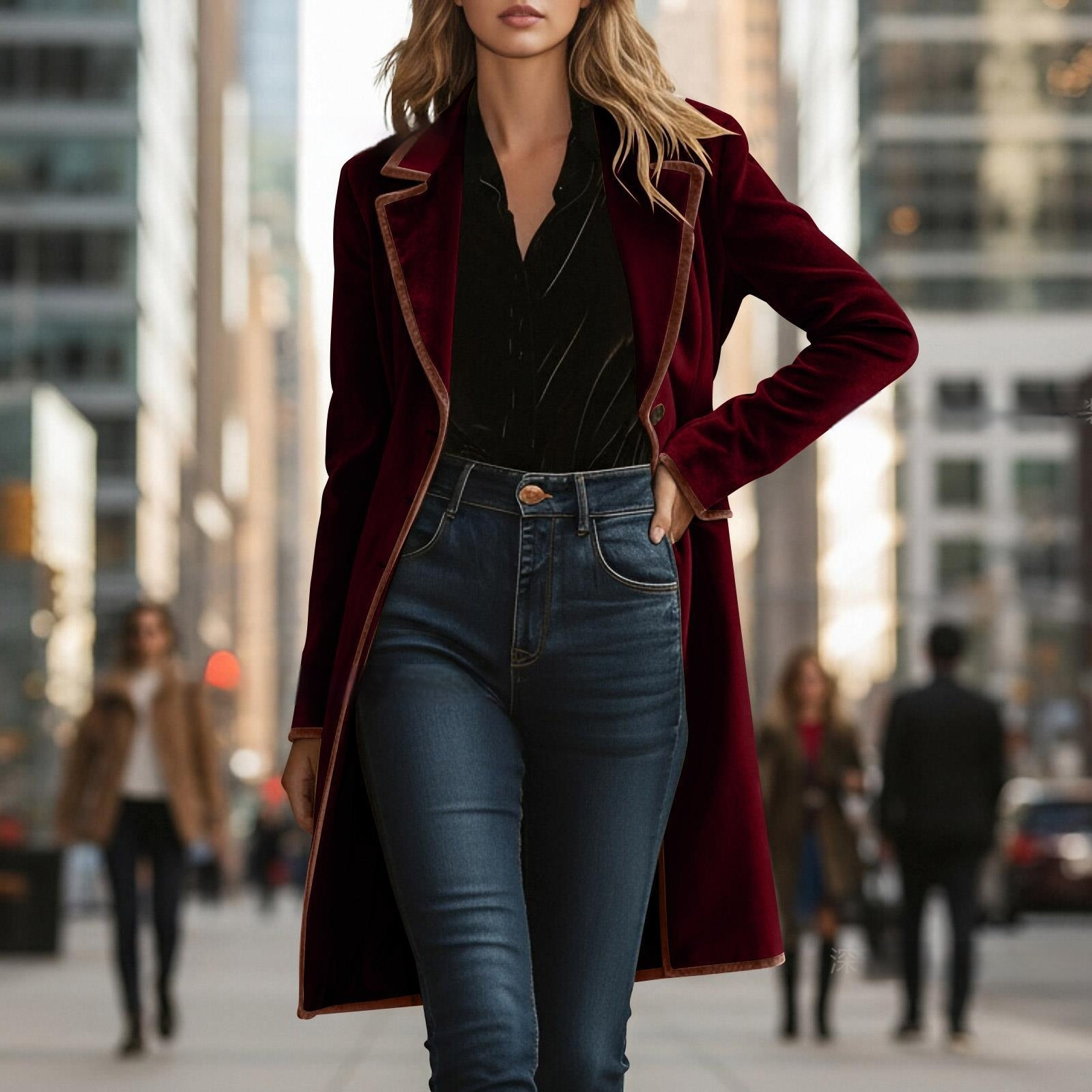 Manteau velours femme, sophistiqué et chic