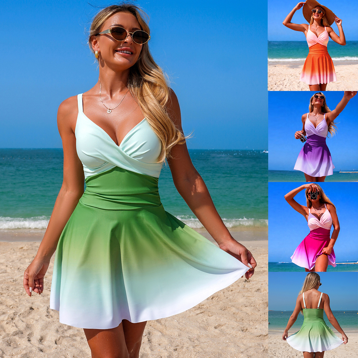 Maillot une pièce style bikini pour femme