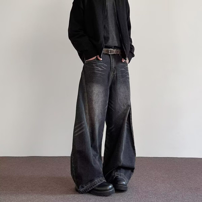 Pantalon jambe large décontracté premium homme