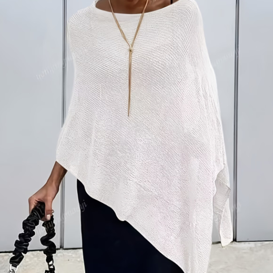 Haut off-shoulder femme crochet style châle plage