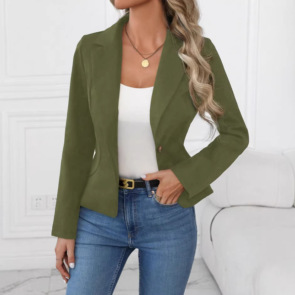 Blazer solide haut de gamme femme
