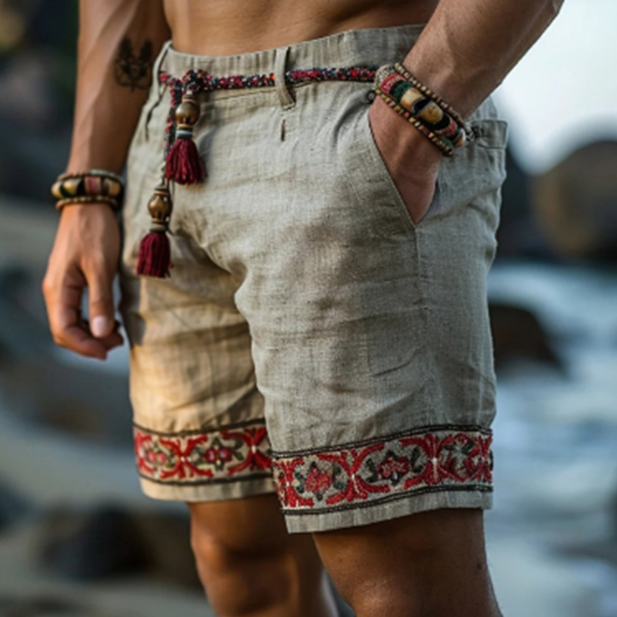 Short polyester homme