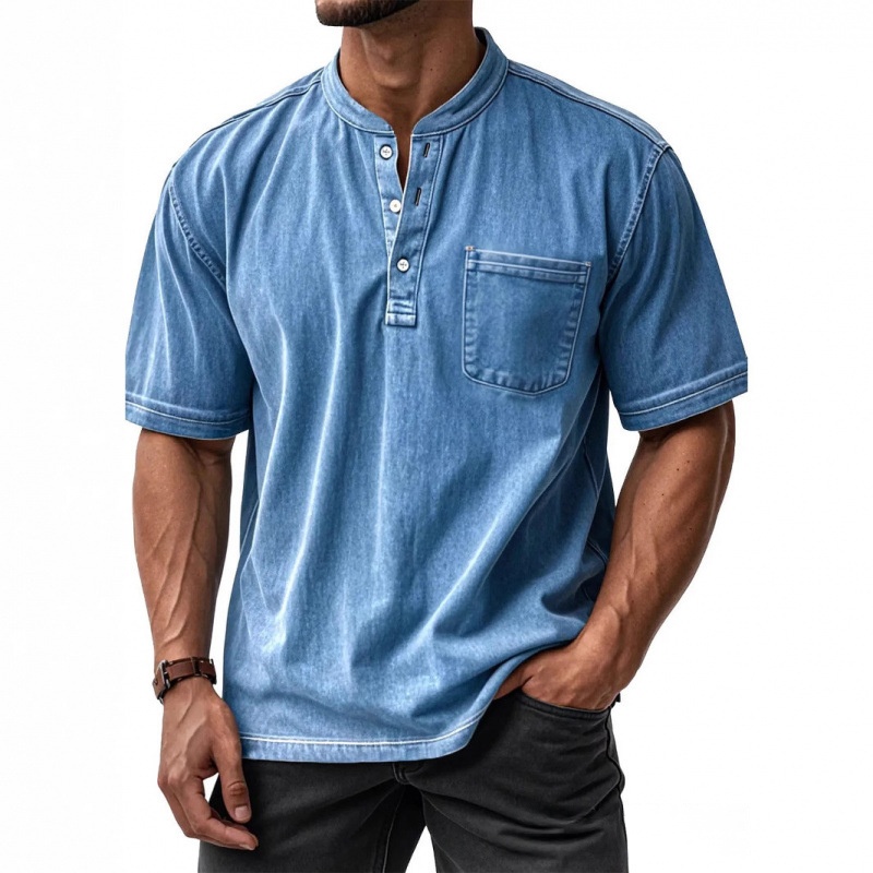 Chemise manches courtes boutons casual pour homme