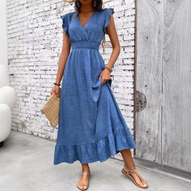 Robe plage longue élégante mode femme
