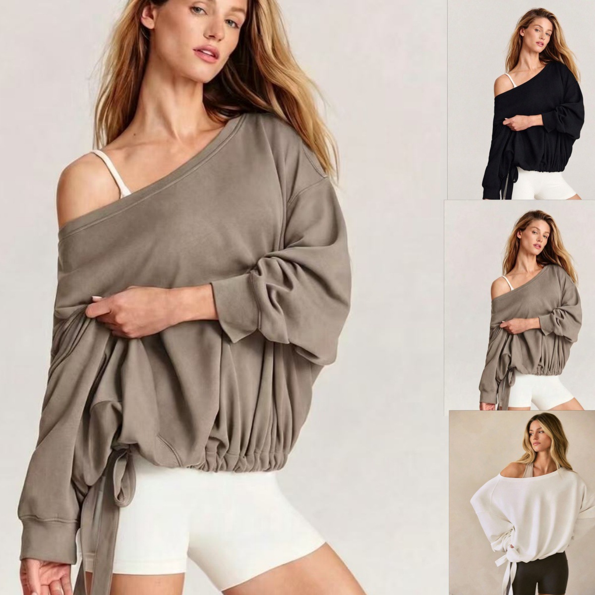 Hoodie pullover ample décontracté pour femme