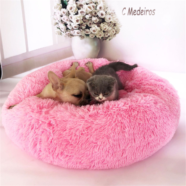 Nid rond touffu chat automne hiver coussin matelas