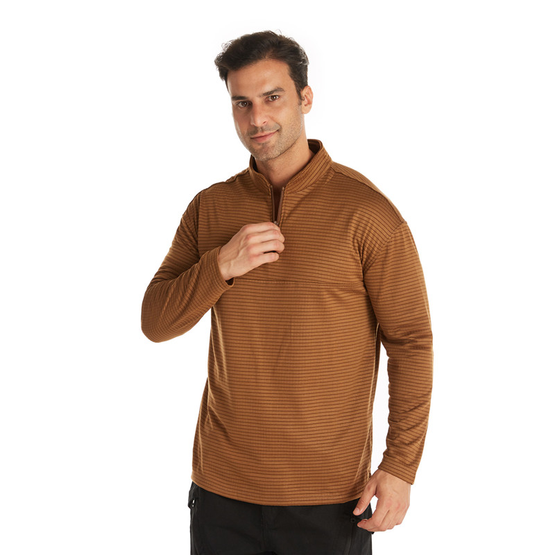 Chemise polaire col montant fermeture éclair