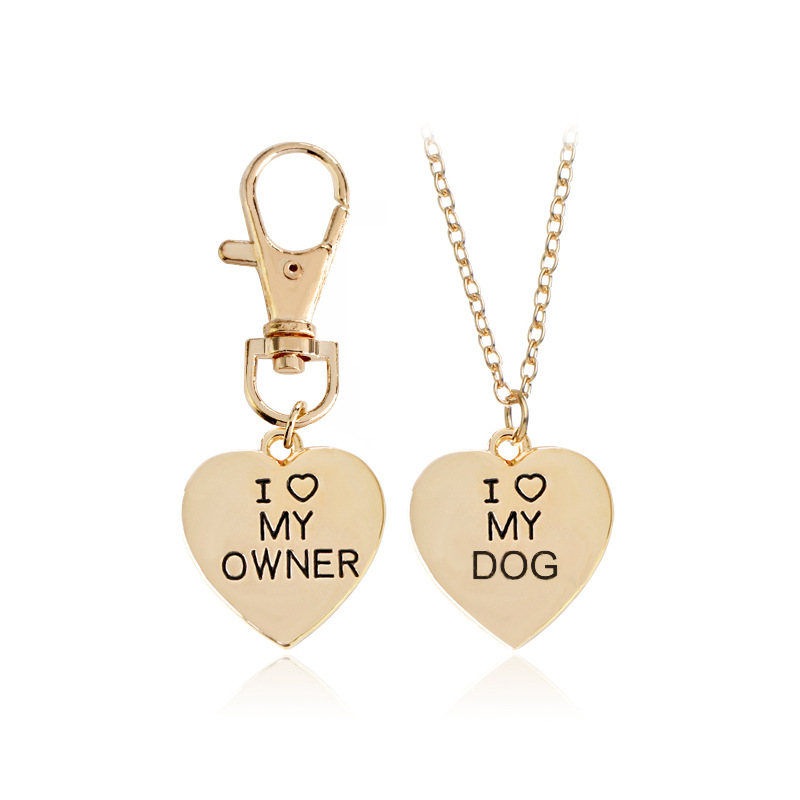 Collier os chien j'aime mon propriétaire animal