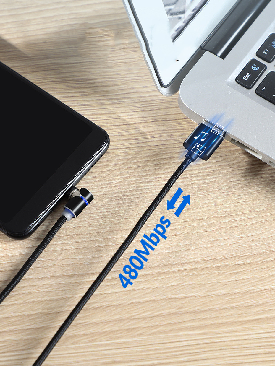 Câble magnétique LED USB/USB-C