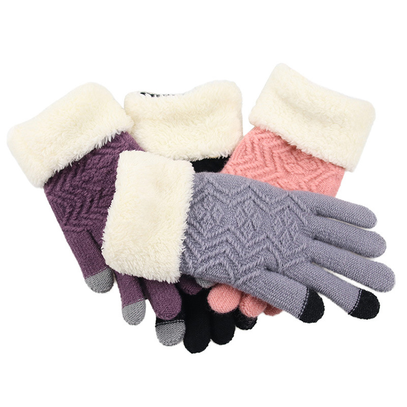 Gants tricotés hiver