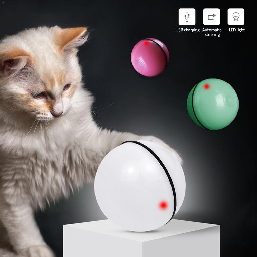 Balle jouet chat LED laser électronique roulement